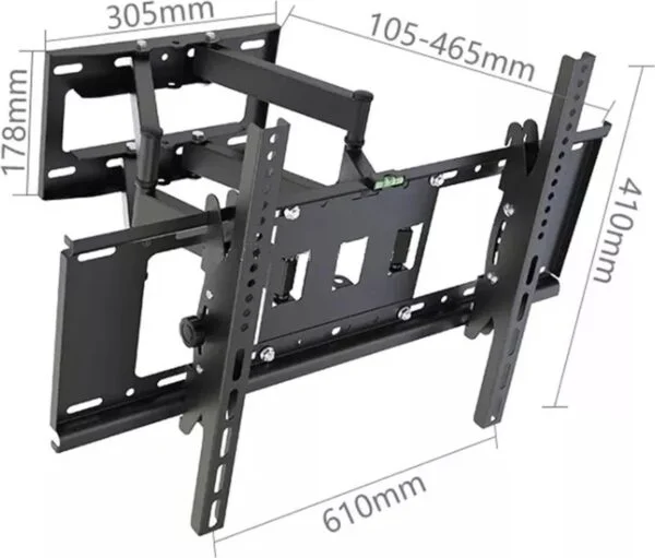 Vizyon 40-80 Inch - Universele Tv Muurbeugel - Wand Ophang TV Beugel Steun - Draaibaar & Kantelbaar - Max50Kg - Afbeelding 2