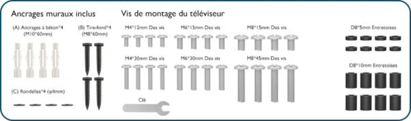 Vizyon 40-80 Inch - Universele Tv Muurbeugel - Wand Ophang TV Beugel Steun - Draaibaar & Kantelbaar - Max50Kg - Afbeelding 3