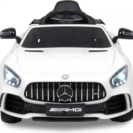 Mercedes Elektrische Kinderauto GTR AMG Wit - Krachtige Accu - Op Afstand Bestuurbaar - Veilig Voor Kinderen