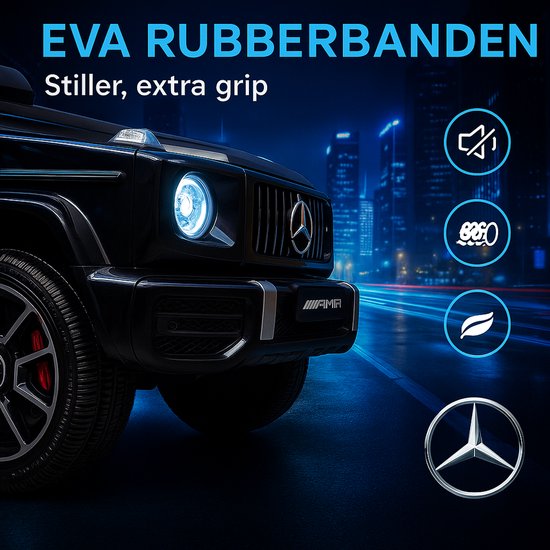 Mercedes-Benz G63 AMG | Elektrische Kinderauto - met Afstandsbediening - Zwart - Afbeelding 4